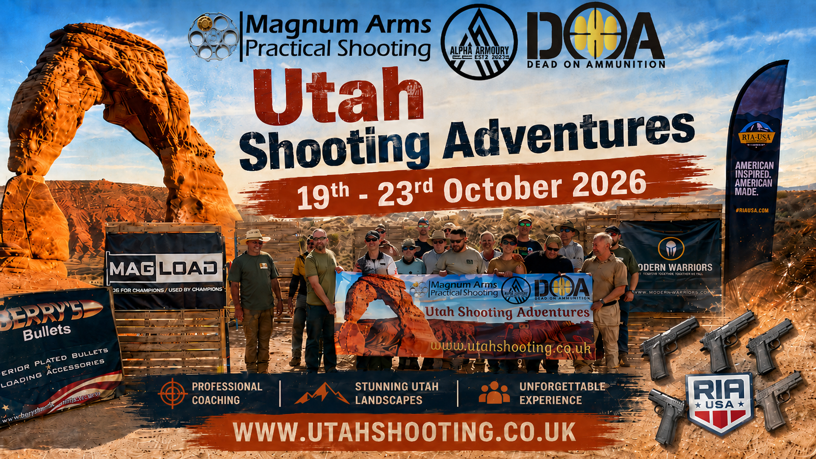 19th - 23rd October 2026 - Book Your Place Now