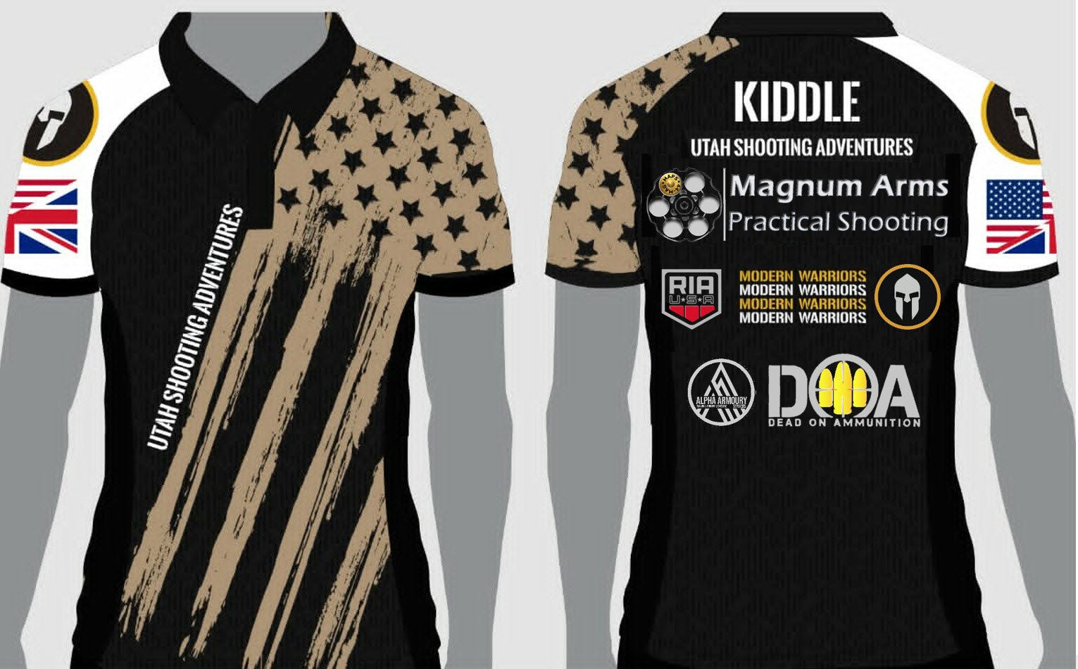Utah Shooting Adventures custom shooting shirt